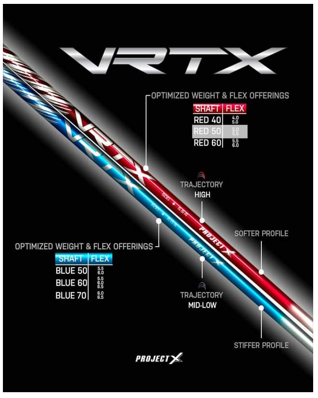 NEW Project X VRTX BLUE 60g Wood Shaft – Authorized Project X Dealers!